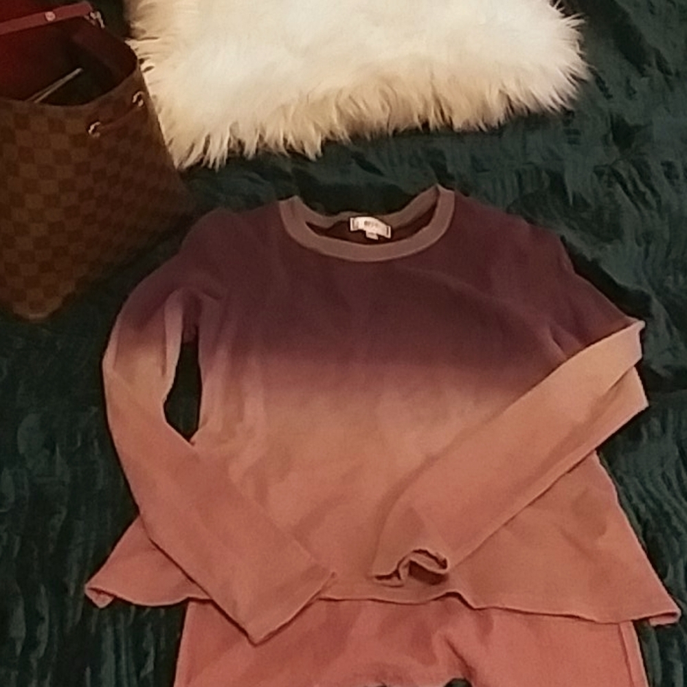 Purple long sleeve top